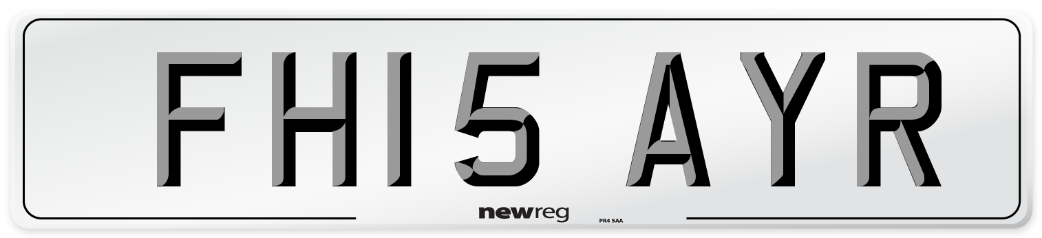 FH15 AYR Number Plate from New Reg